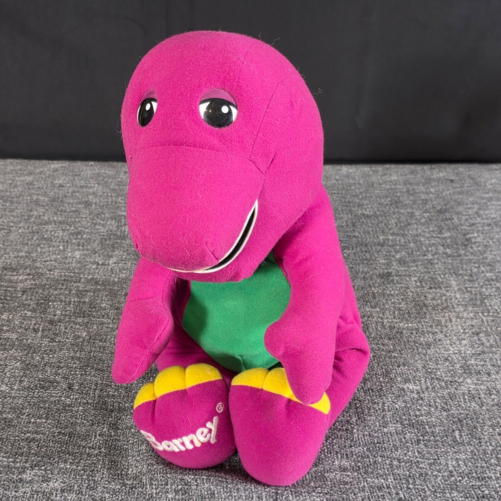 Vintage 1996 Playskool Talking Barney Dinosaur Plush 71245 Works Hasbro